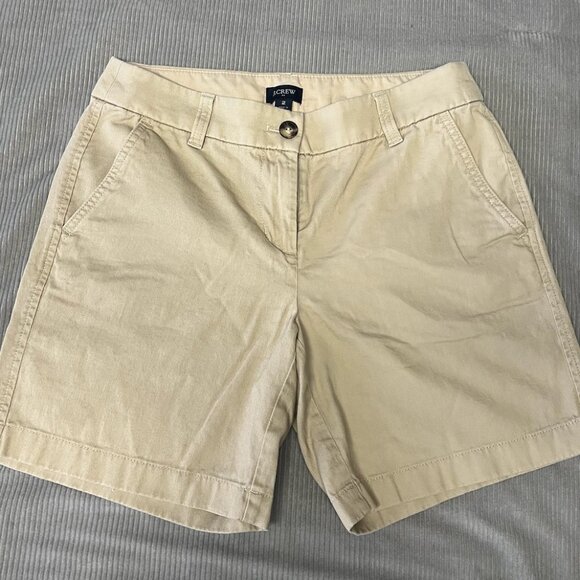 J.Crew Size 2 Khaki Shorts - Picture 1 of 5
